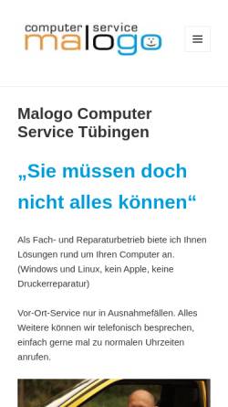 Vorschau der mobilen Webseite malogo.de, Malogo Computer-Service, Mario Logek