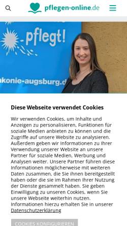 Vorschau der mobilen Webseite www.pflegen-online.de, Pflegen-online.de