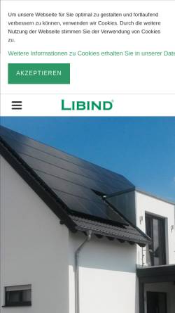 Vorschau der mobilen Webseite www.libind-waermepumpen.de, Libind Wärmepumpen GmbH