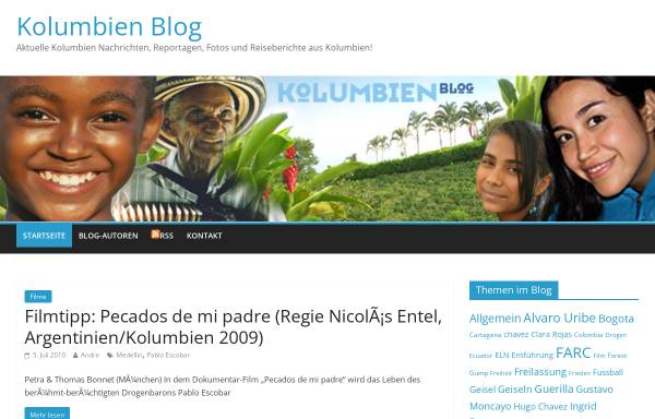 Vorschau von www.kolumbien-blog.com, Kolumbien Blog