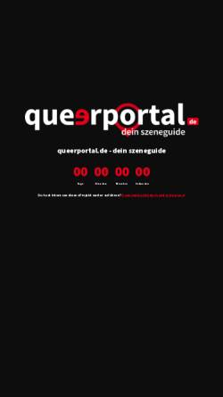 Vorschau der mobilen Webseite www.queerportal.de, Queerportal.de