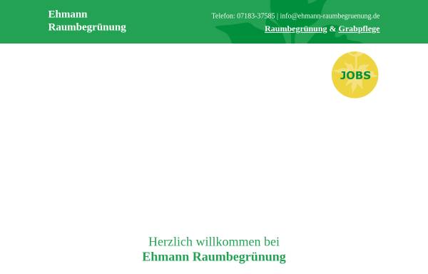 Vorschau von www.ehmann-raumbegruenung.de, Ehmann Raumbegrünung, Petra Ehmann