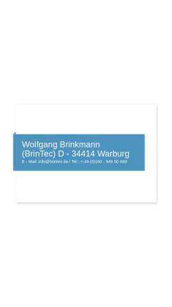 Vorschau der mobilen Webseite www.brintec.de, BrinTec
