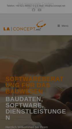 Vorschau der mobilen Webseite www.la-concept.net, Robin Loew-Albrecht, La Concept