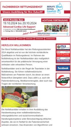Vorschau der mobilen Webseite www.rettungsdienstschule-muehlhausen.de, Johann-August-Röbling-Schule