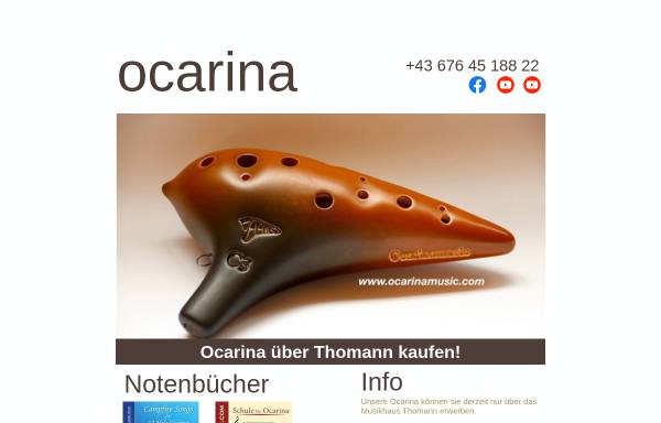 Vorschau von www.ocarina.de, Keramik-Ocarinas
