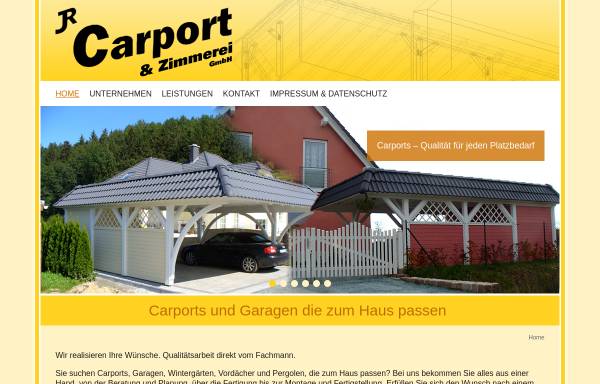 Vorschau von www.carport-holzbau.de, JR Carport & Holzbau GmbH