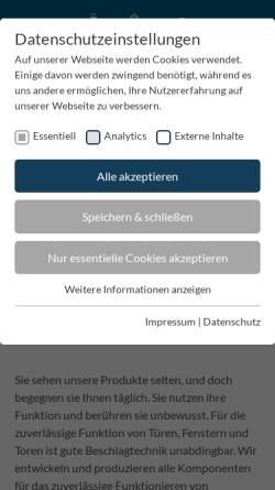 Vorschau der mobilen Webseite www.wss.de, Wilh. Schlechtendahl & Söhne GmbH & Co. KG