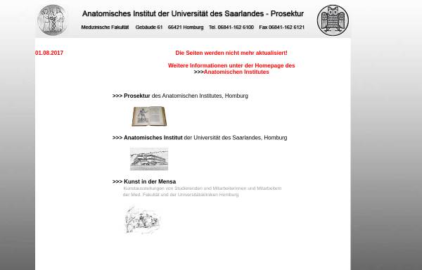 Vorschau von www.prosektur.de, Körperspende