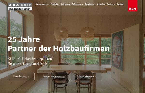 Vorschau von www.aba-holz.de, ABA Holz van Kempen GmbH