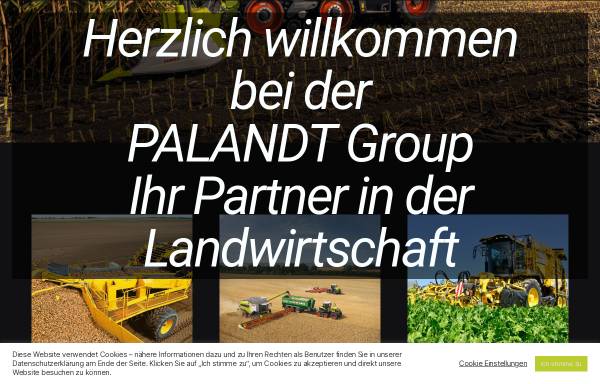 Vorschau von www.palandt-landmaschinen.de, Palandt Agrartechnik GmbH