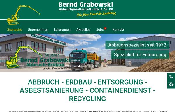 Vorschau von www.grabowski-abbruch.de, Bernd Grabowski Abbruch GmbH & Co. KG