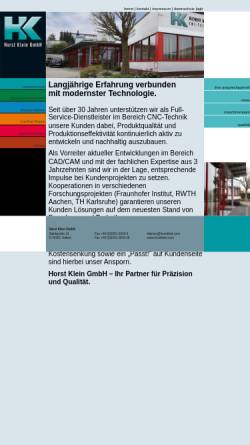 Vorschau der mobilen Webseite www.horstklein.com, Horst Klein GmbH