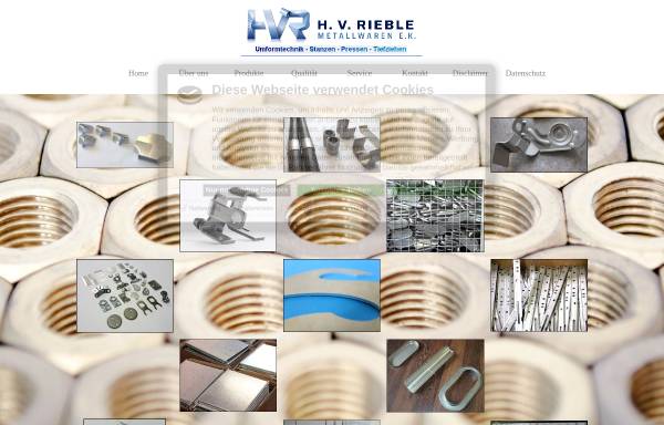 Vorschau von www.rieble-metall.de, H.V. Rieble Metallwaren e.K.