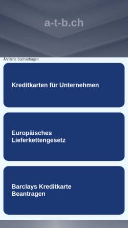 Vorschau der mobilen Webseite www.a-t-b.ch, ATB Schweiz, Verband für Sport-Freizeit-Verkehr