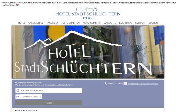 Vorschau von www.hotel-stadt-schluechtern.de, Akzent Hotel Stadt Schlüchtern