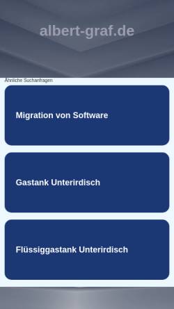Vorschau der mobilen Webseite www.albert-graf.de, Albert Graf GmbH & Co. KG