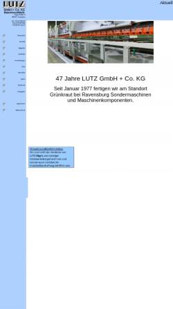 Vorschau der mobilen Webseite lutz-maschinenfabrik.de, Lutz GmbH + Co. KG Maschinenfabrik