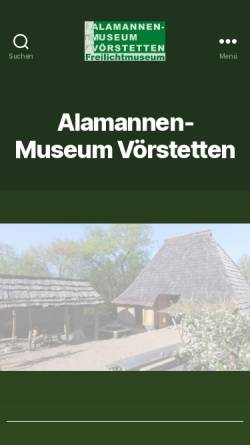 Vorschau der mobilen Webseite www.alamannen-museum.de, Alamannen-Museum in Vörstetten