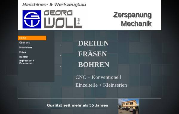 Vorschau von www.maschinenbau-woll.de, Maschinen- und Werkzeugbau Georg Woll GmbH