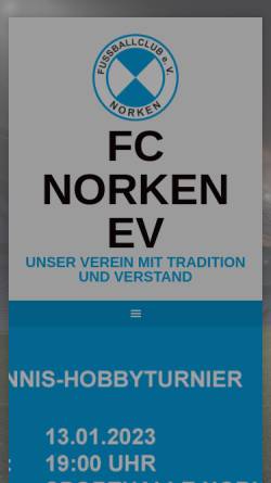 Vorschau der mobilen Webseite www.fcnorken.de, FC Norken e.V.