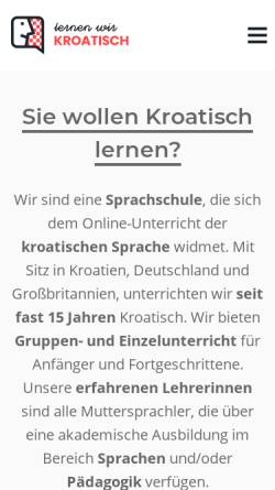 Vorschau der mobilen Webseite www.skolica.de, Školica - Kroatische Sprachschule in München
