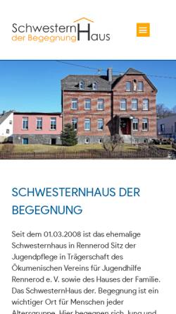 Vorschau der mobilen Webseite schwesternhaus-rennerod.de, SchwesternHaus der Begegnung
