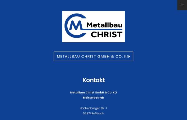 Vorschau von metallbau-christ.de, Metallbau Christ GmbH & CO. KG