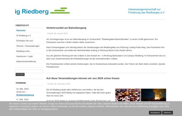 Vorschau von ig-riedberg.de, IG Riedberg