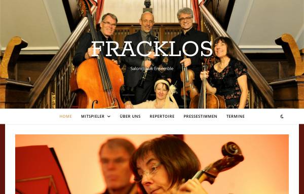 Vorschau von www.fracklos.de, Fracklos - Salonmusik vom Feinsten
