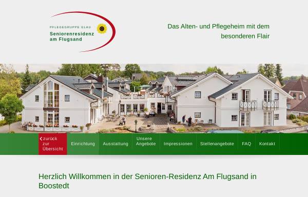 Vorschau von www.seniorenheim-boostedt.de, Senioren-Residenz Am Flugsand GmbH