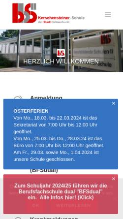 Vorschau der mobilen Webseite bbs2.de, Berufsbildende Schule in Delmenhorst. BBS II