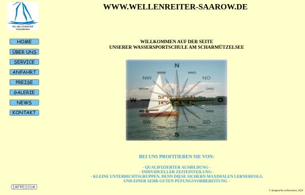 Vorschau von www.wellenreiter-saarow.de, Die Wellenreiter, Wassersportschule am Cecilienpark