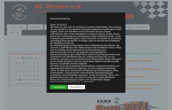 Vorschau von www.mc-welden.de, MC Welden e.V.