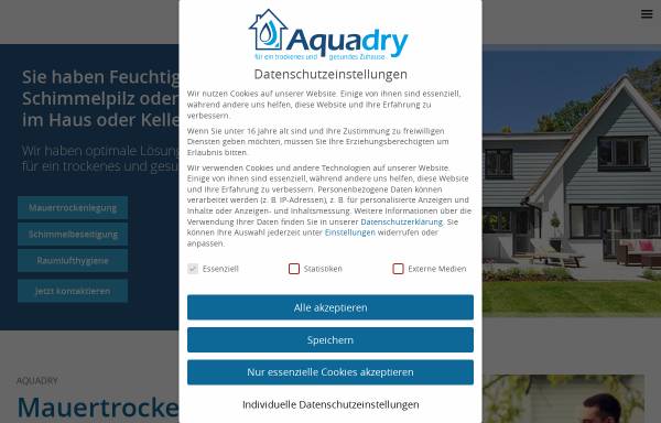 Vorschau von www.aquadry.de, Klaus Wist GmbH & Co. KG