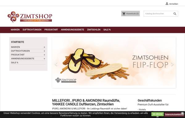 Vorschau von www.zimtshop.ch, Zimtshop Eigenheer