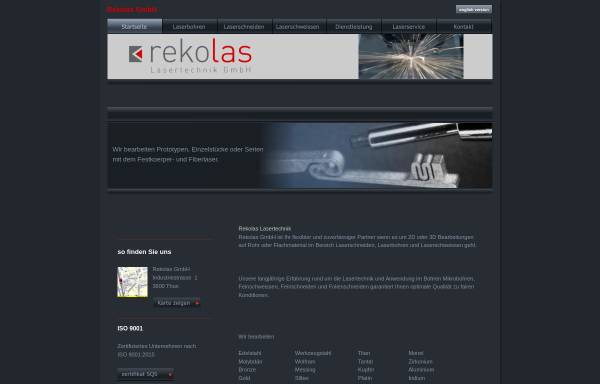Vorschau von www.rekolas.com, Rekolas GmbH