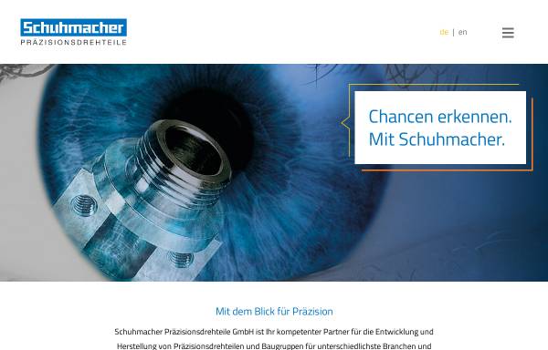 Vorschau von www.schuhmacher.de, Schuhmacher Präzisionsdrehteile GmbH