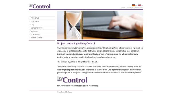 Vorschau von isycontrol.com, IsyControl Software, Burkhard Schneider