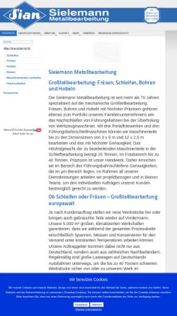 Vorschau der mobilen Webseite www.sian.de, Sielemann Metallbearbeitung GmbH & Co. KG