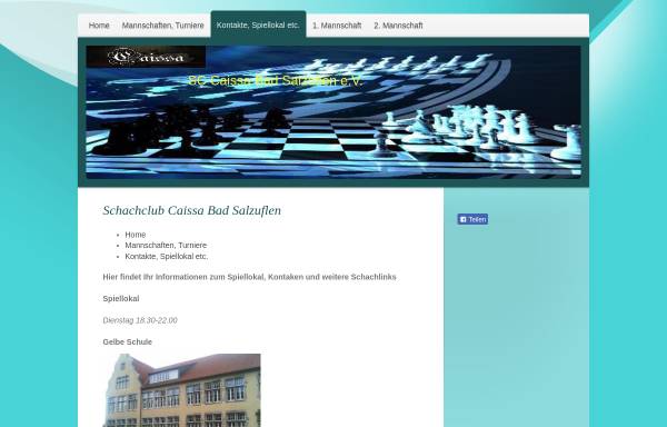 Vorschau von www.caissa-bad-salzuflen.de, Schachclub Caissa Bad Salzuflen e.V.