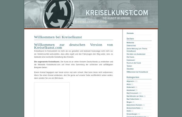 Vorschau von www.kreiselkunst.com, Kreiselkunst.com - Kunstwerke im Landschaftsbau