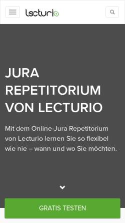 Vorschau der mobilen Webseite www.lecturio.de, Jura Repetitorium – Lecturio-Law