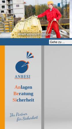 Vorschau der mobilen Webseite www.anbesi.de, ANBESI GmbH