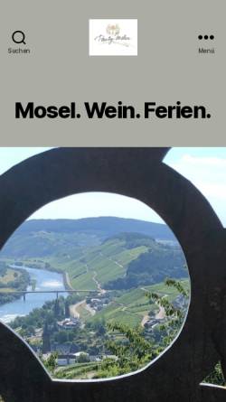 Vorschau der mobilen Webseite www.mosel-wein-ferien.de, Weingut Pauly-Mehn