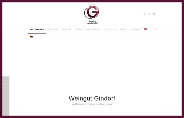Vorschau von weingut-gindorf.de, Weingut und Gästepension Gindorf