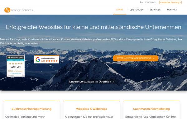 Vorschau von www.orange-services.de, Orange Services