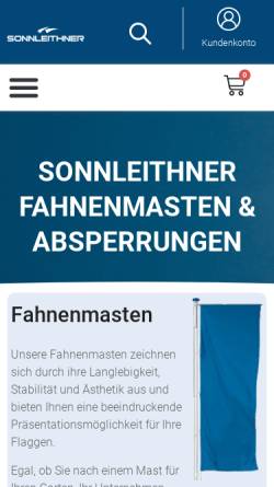 Vorschau der mobilen Webseite shop.sonnleithner.at, Sensenwerk Sonnleithner Gesellschaft m.b.H.
