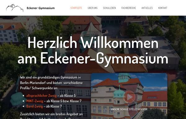 Vorschau von www.eckener-gymnasium.de, Eckener-Gymnasium