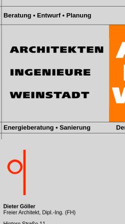 Vorschau der mobilen Webseite www.aiw-weinstadt.de, AIW Weinstadt